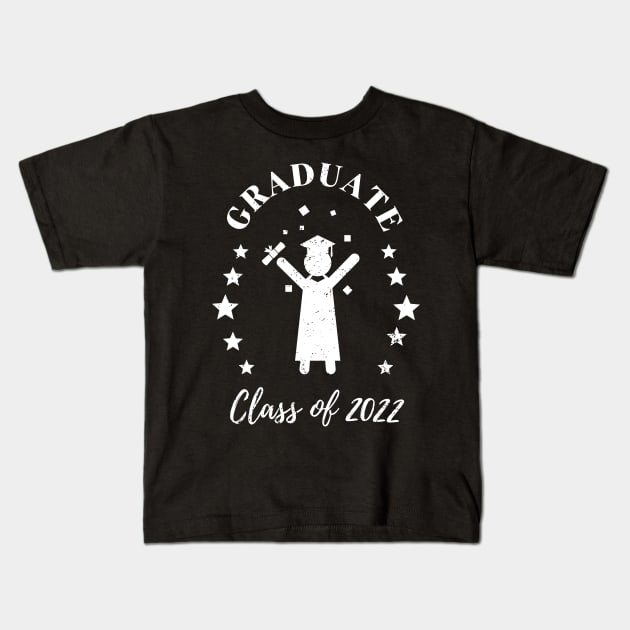 Graduate Class Of 2022 Graduation Fun Kids T-Shirt by Foxxy Merch